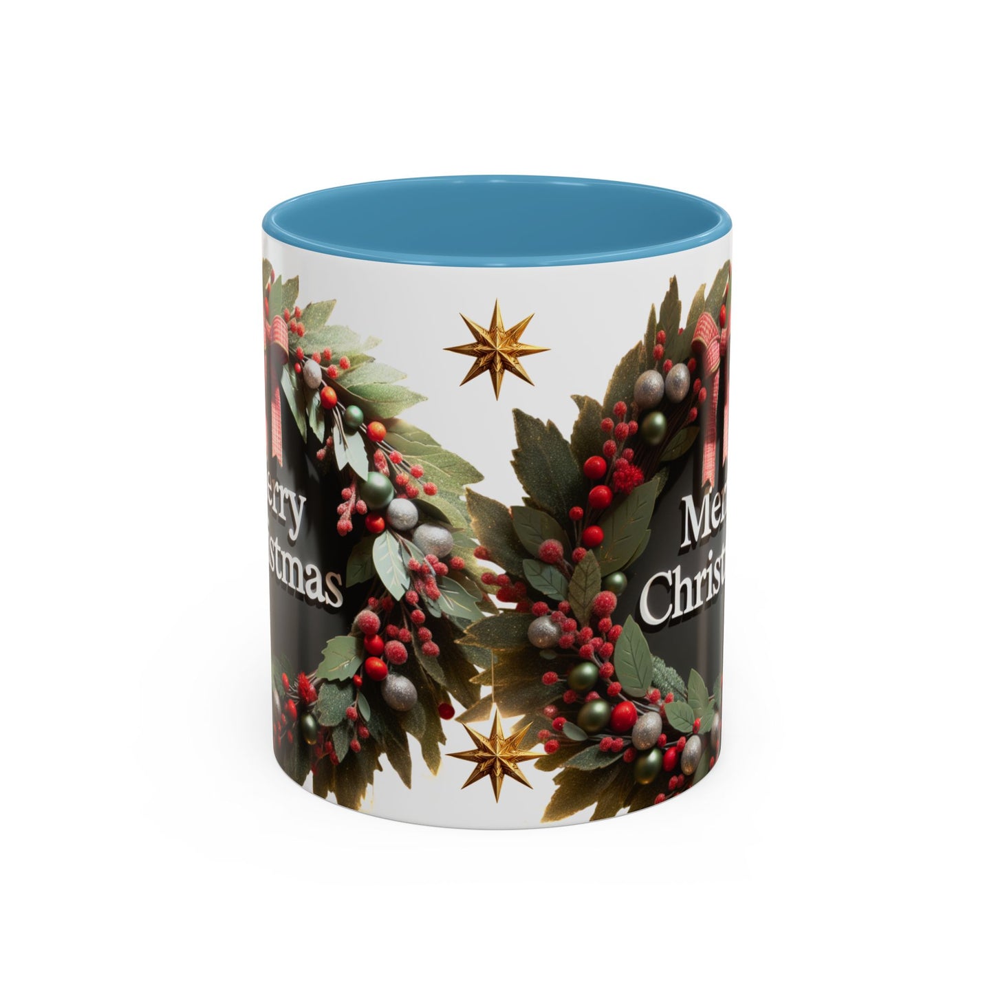 Festive Merry Christmas Mug, Holiday Coffee Cup.