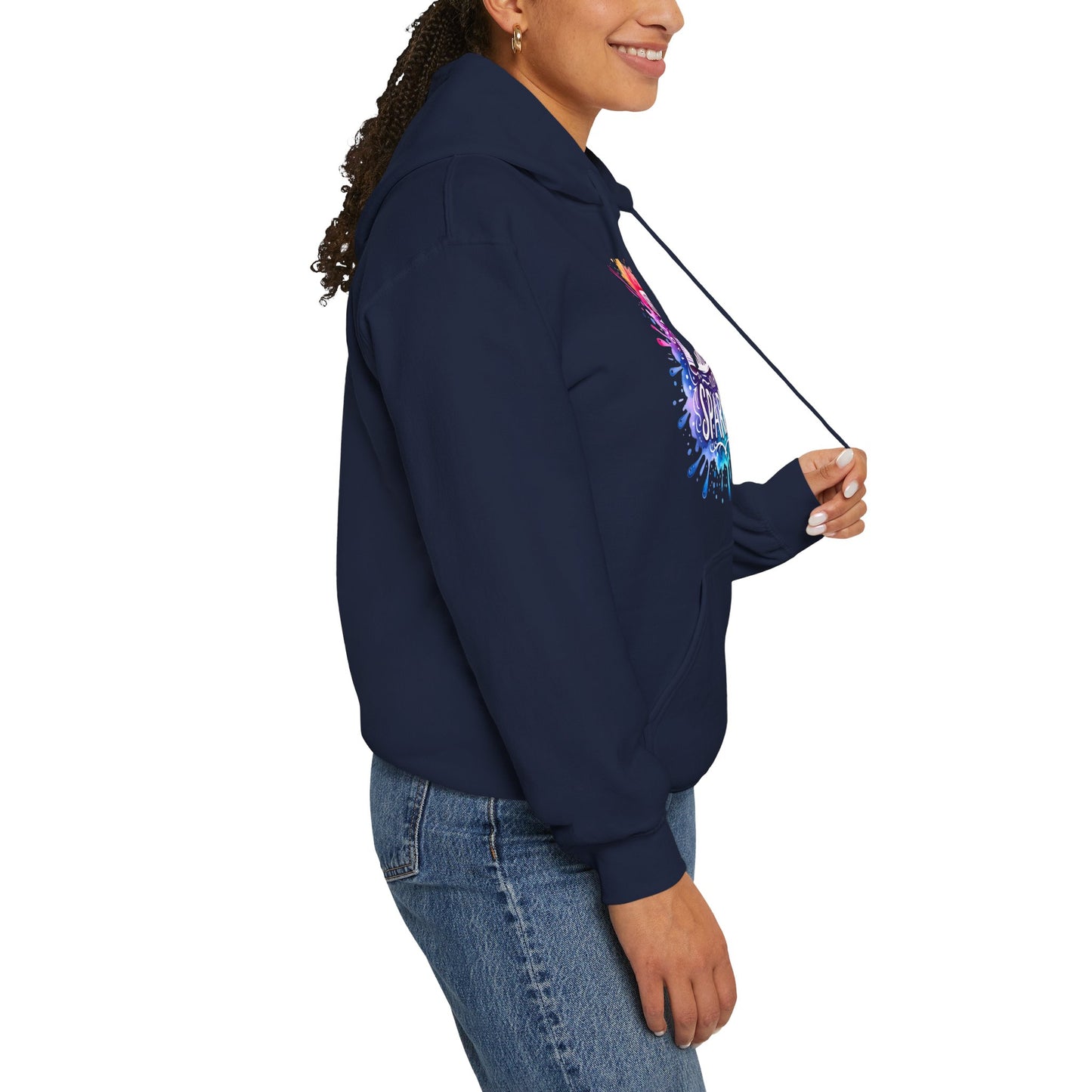 Positive Vibes Colorful Inspirational Hoodie.