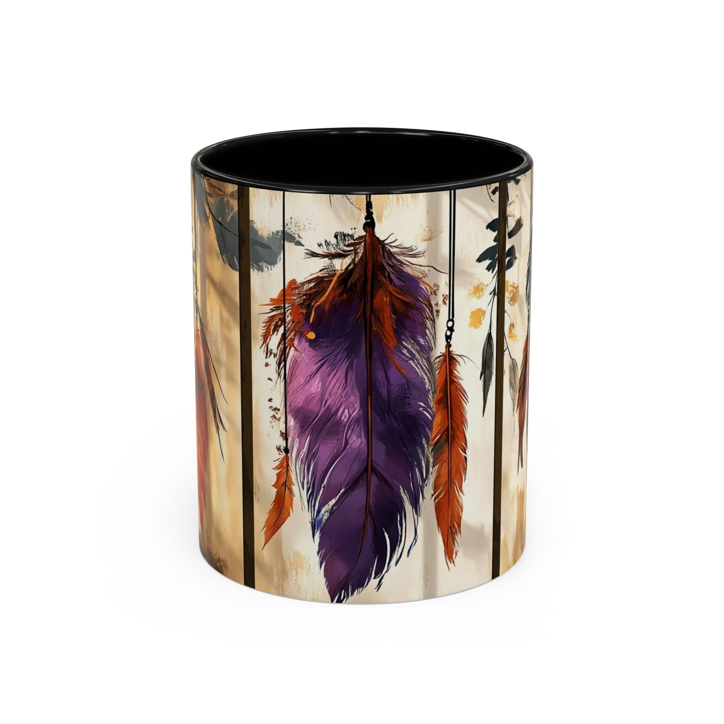 Bohemian Feather Coffee Mug,