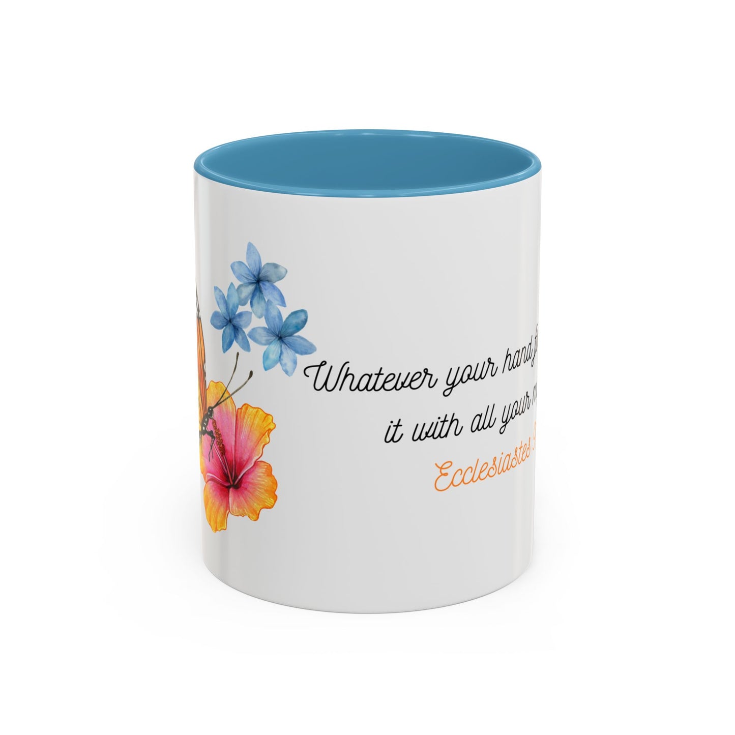 Butterfly Design Accent Mug