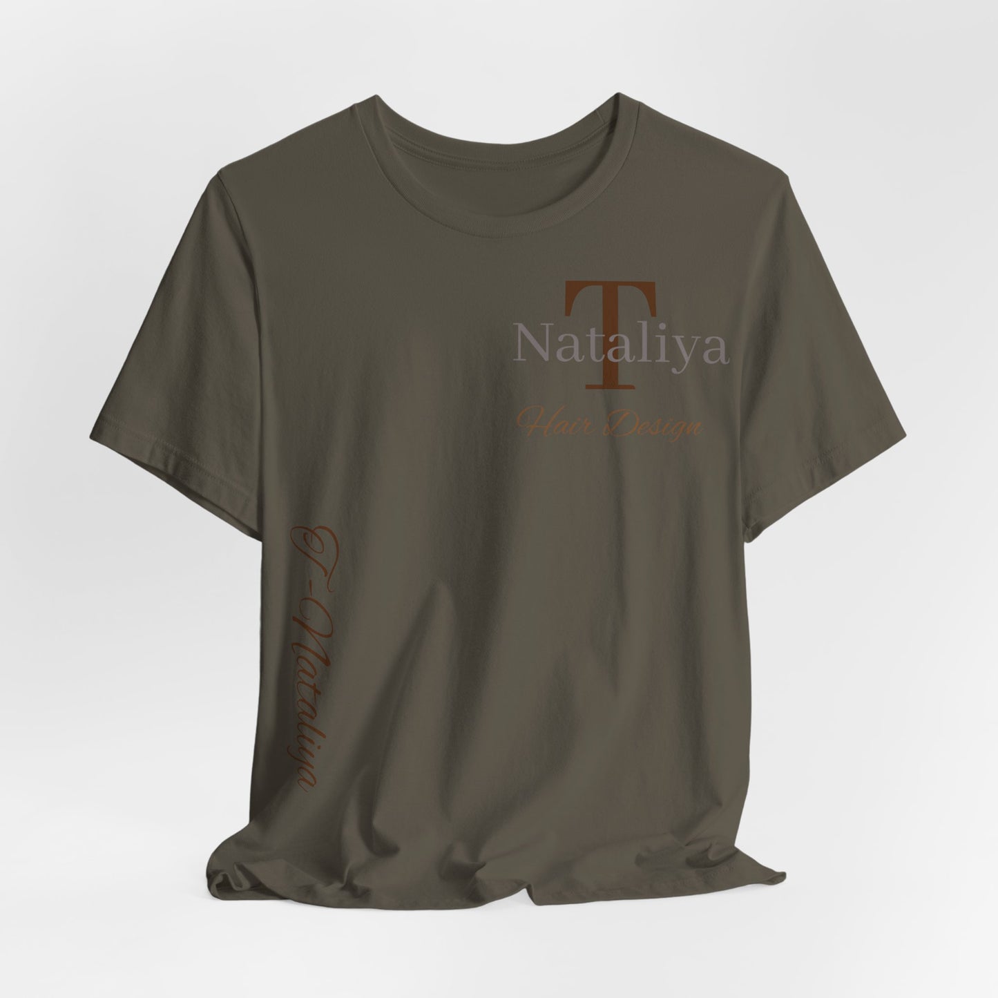 Nataliya Hair Design T-Shirt — Elegant Salon Logo Tee