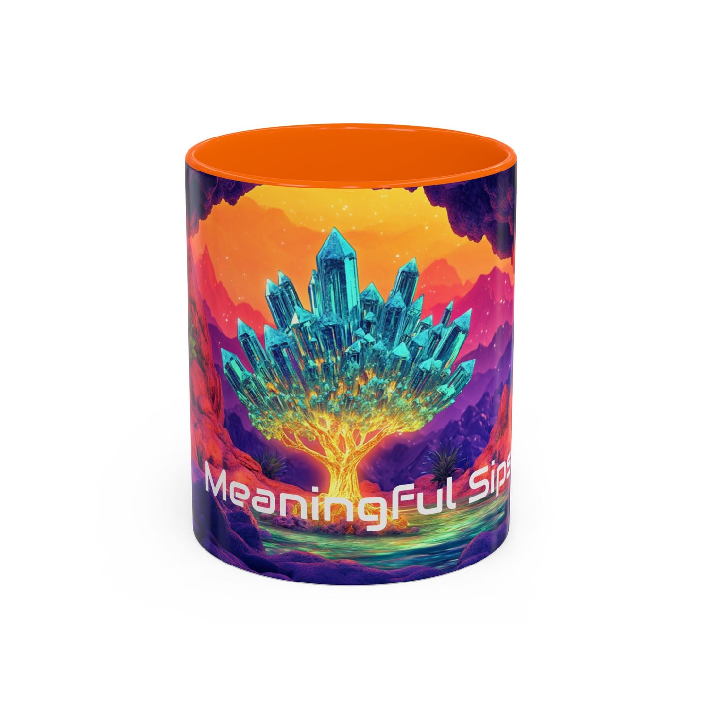 Vibrant Accent Coffee Mug with Inspirational Design, Ideal for Gift Giving, Home Decor, Office Drinkware, Art Lovers, Meaningful Sips