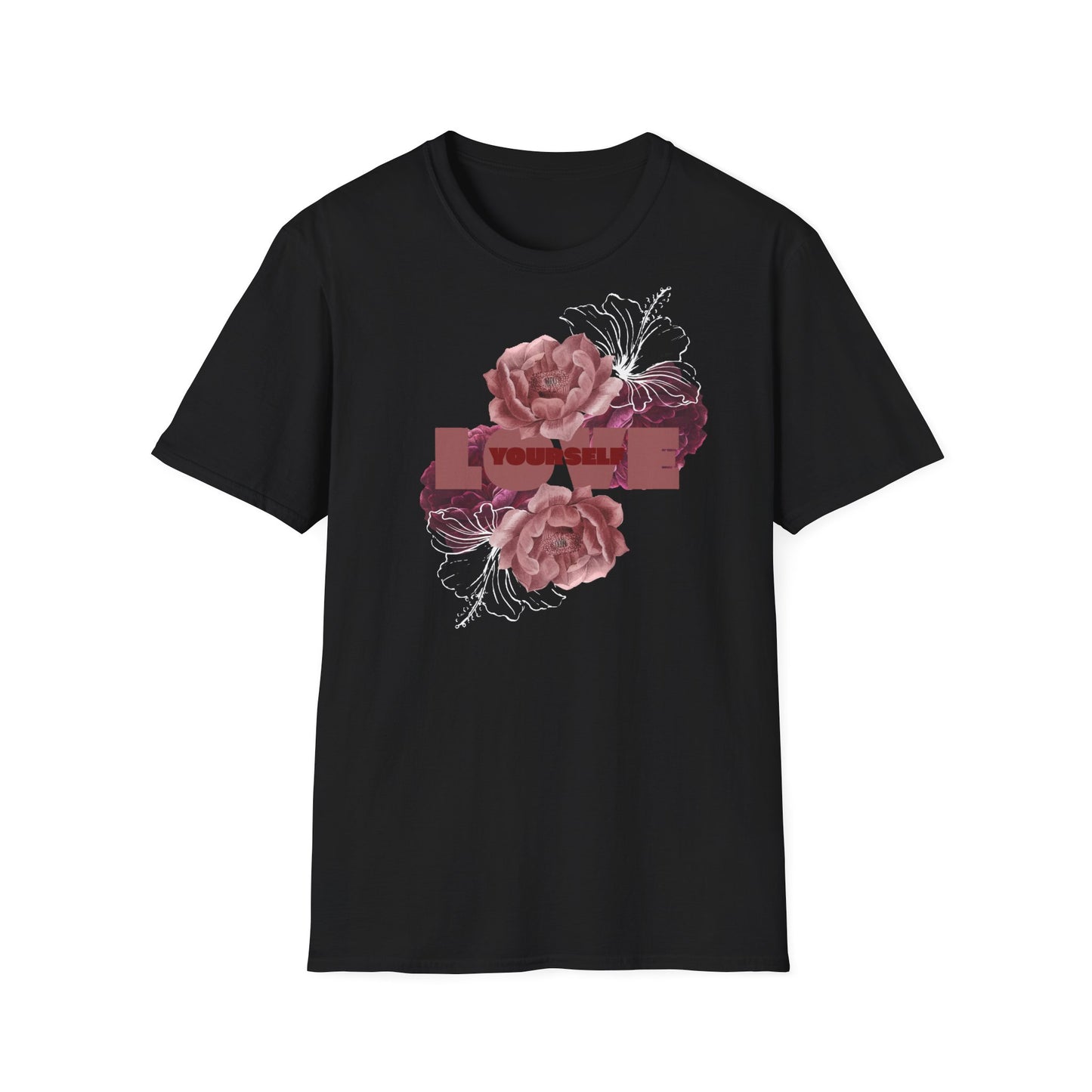 Floral Love T-Shirt, Unisex Softstyle Shirt.