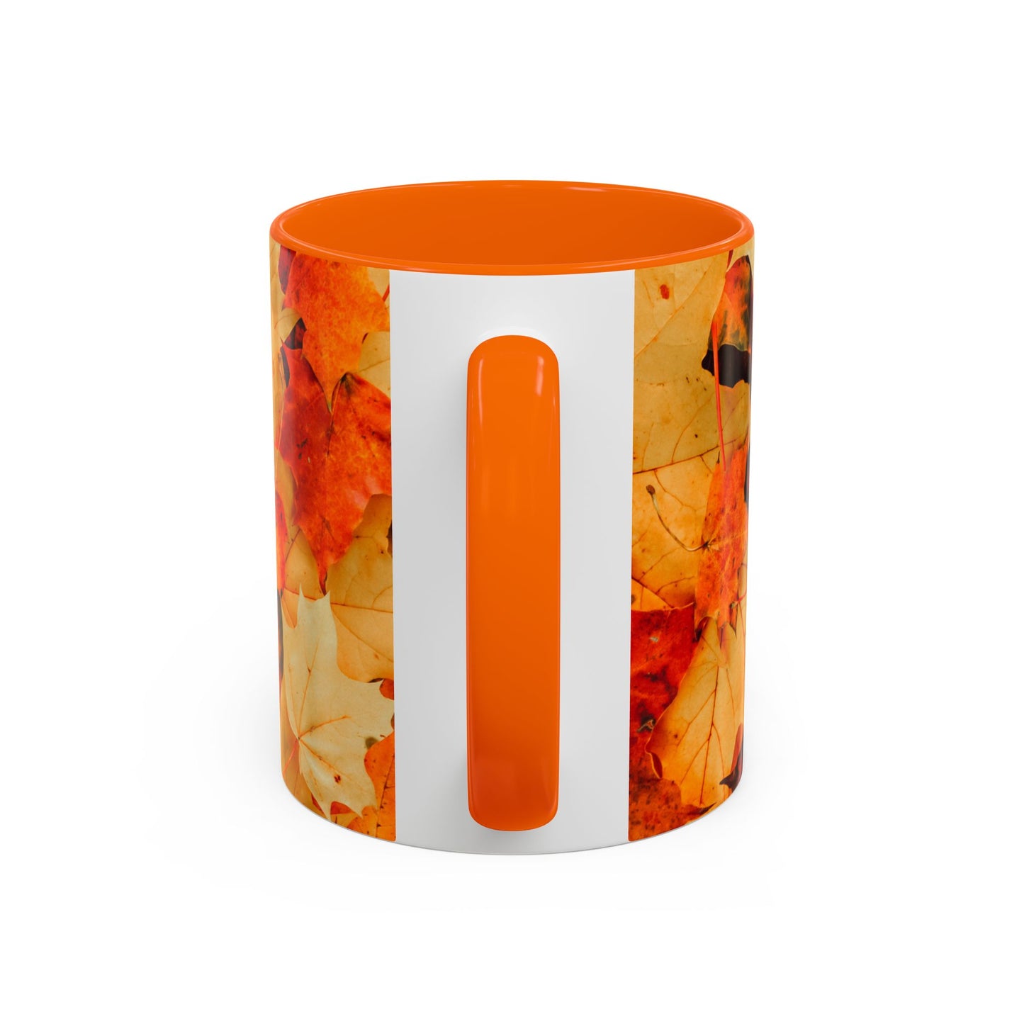 Leafy Falls Vibes, Accent Coffee Mug.