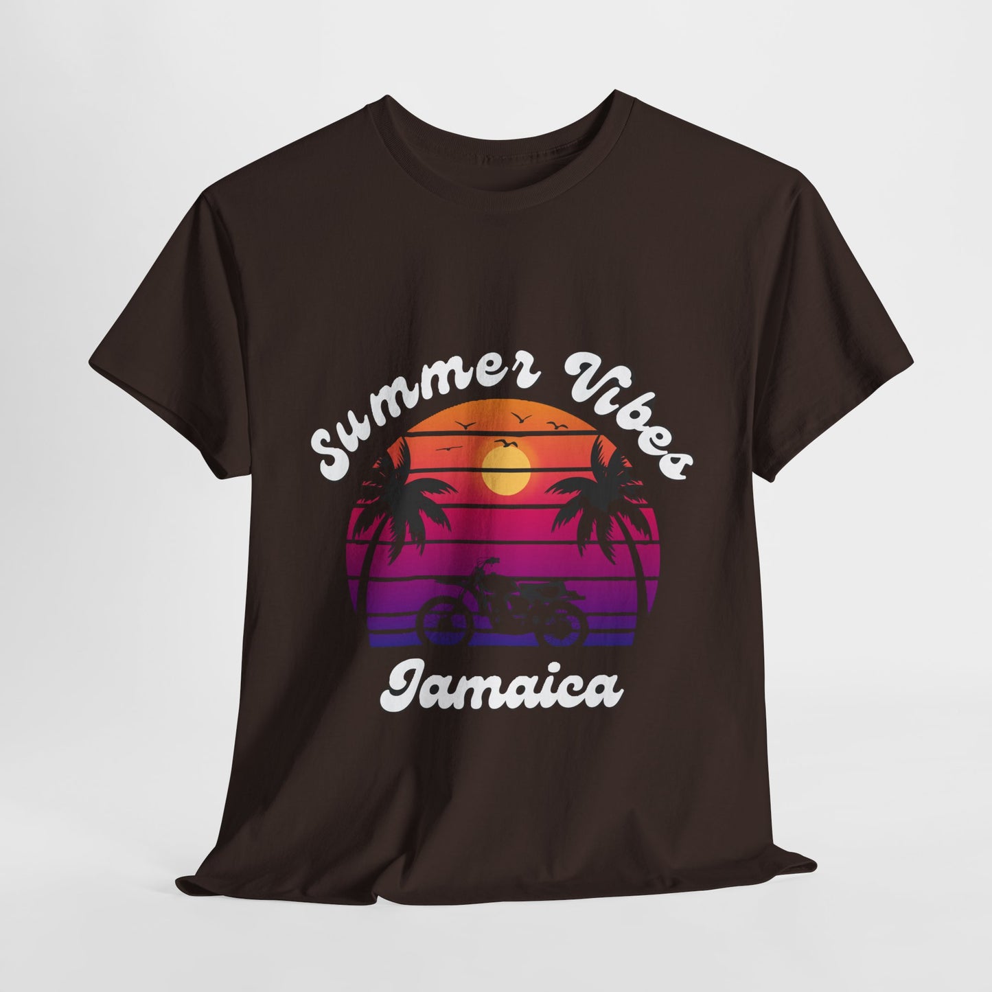 Summer Vibes Unisex Tee, Sunset Tropical Shirt.