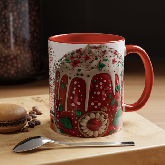 Festive Christmas Mug, Holiday Gift, Coffee Cup.