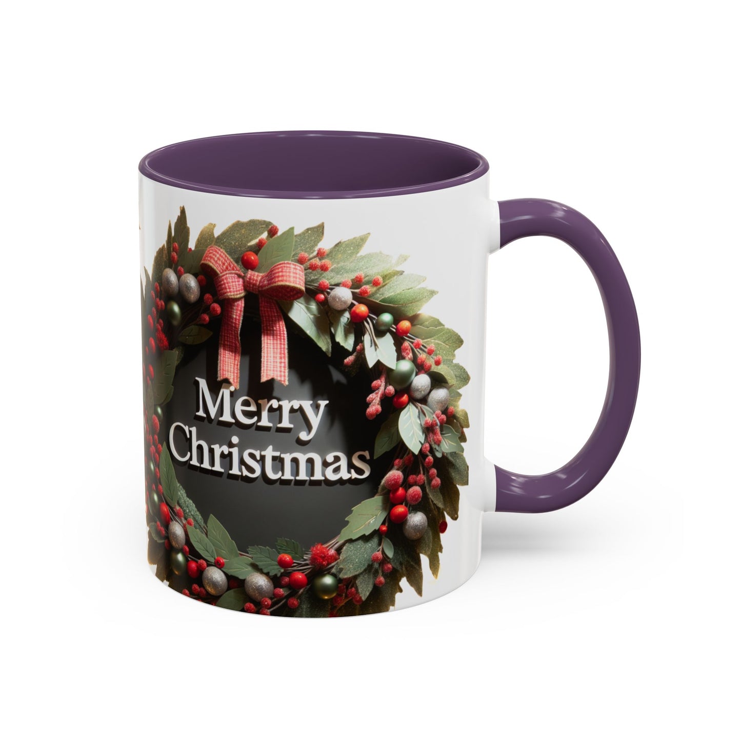 Festive Merry Christmas Mug, Holiday Coffee Cup.