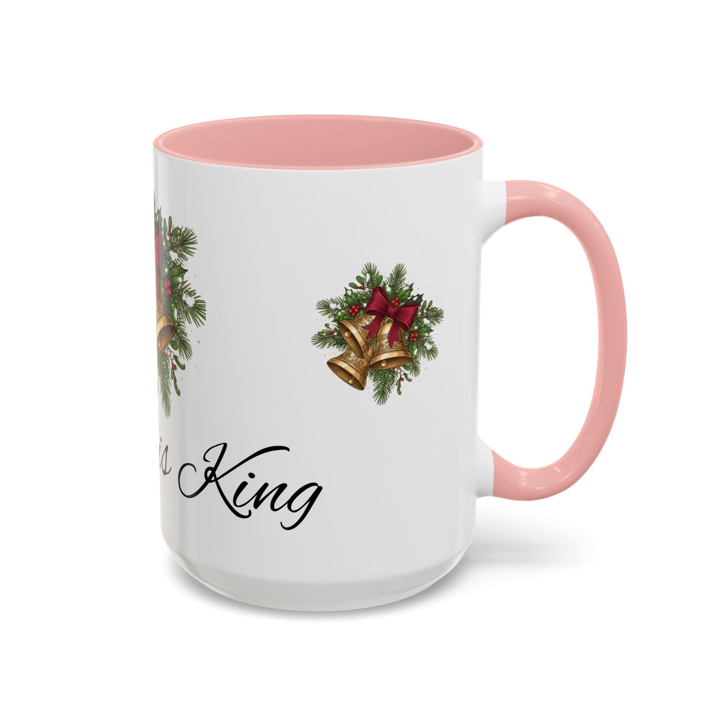 Christmas Bells 'Christ is King' Accent Coffee Mug