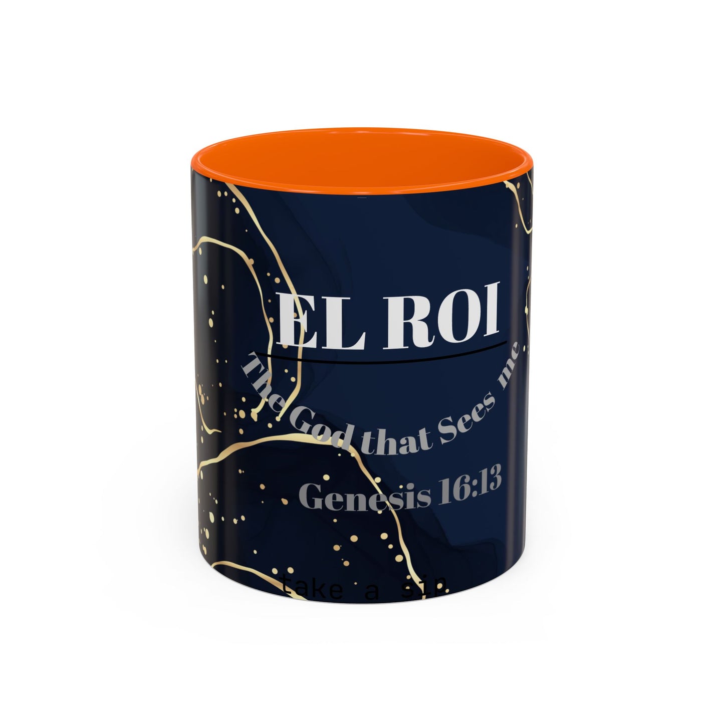 Elegant Inspirational Coffee Mug "El Roi", The God that Sees Me.