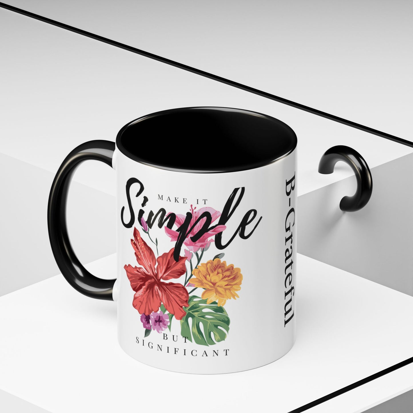 Floral Inspirational Coffee Mug.