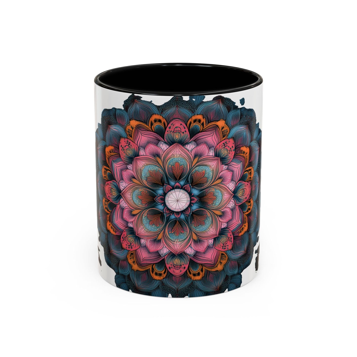 Colorful Mandala Accent Coffee Mug.