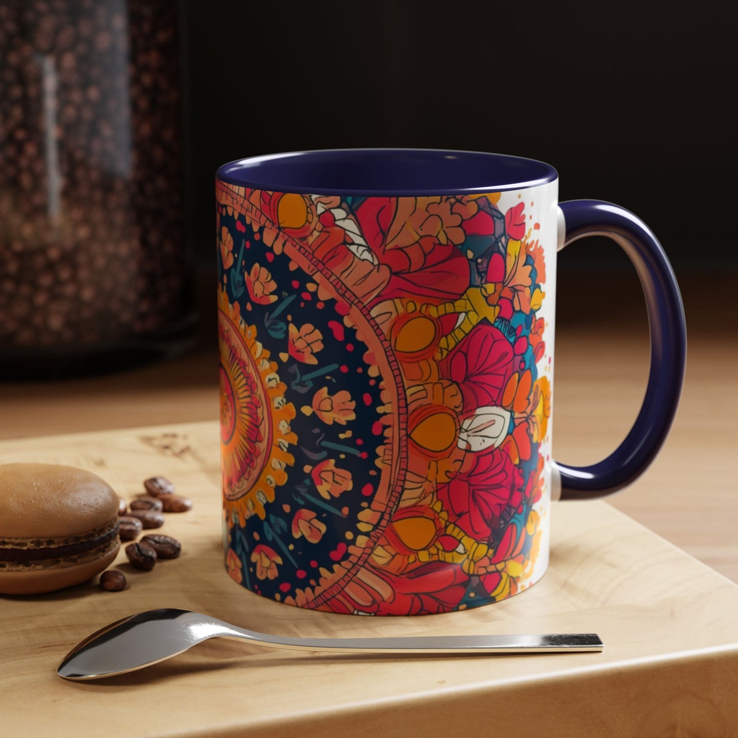 Vibrant Colorful Mandala Coffee Mug