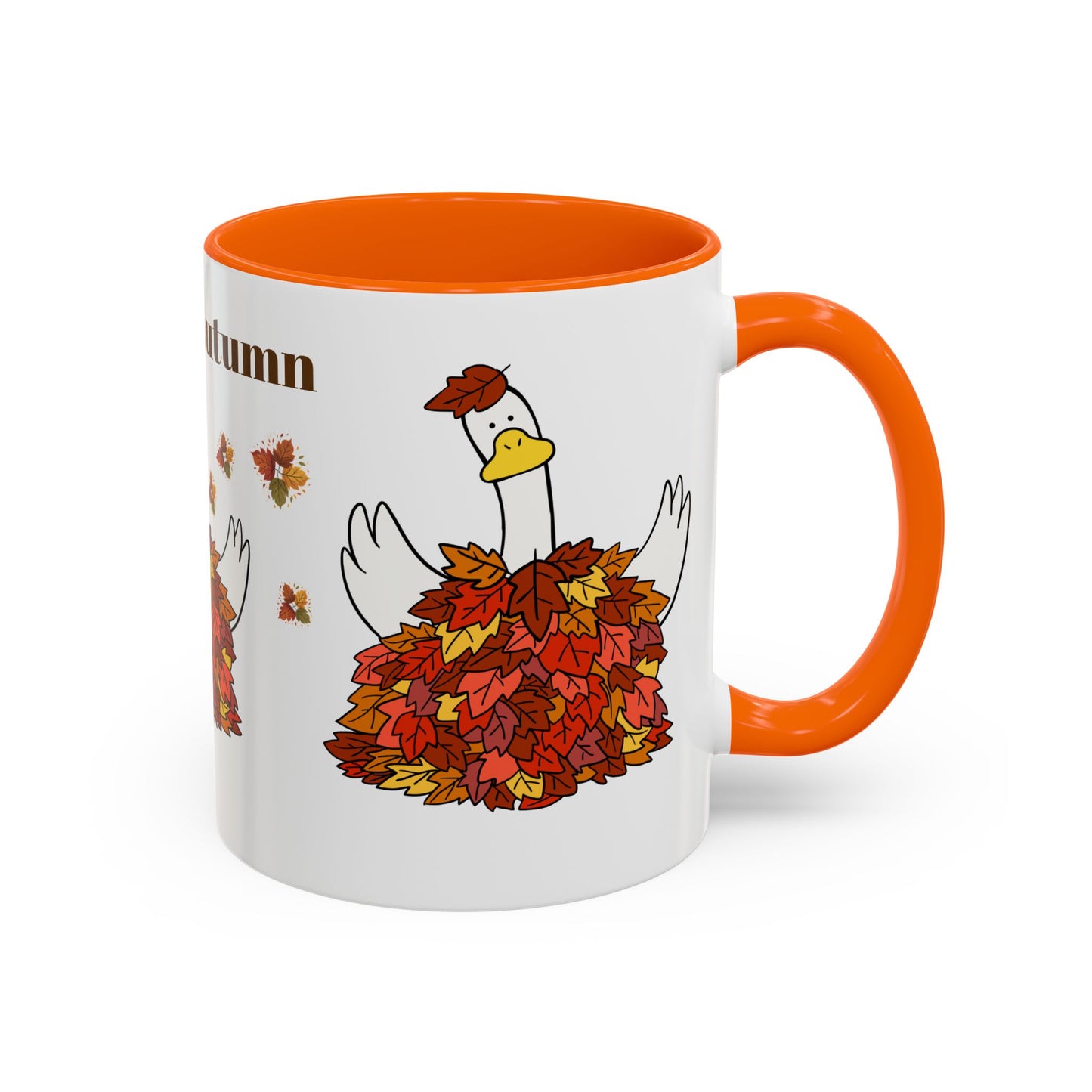 Autumn-Themed Accent Coffee Mug.