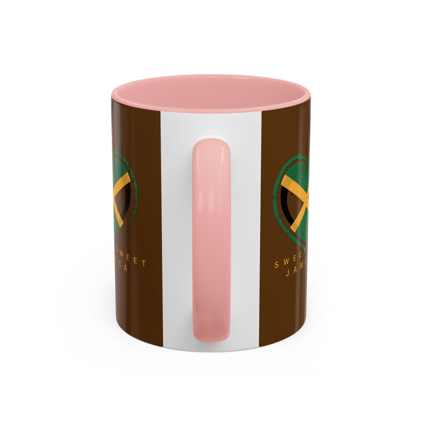 Accent Coffee Mug with Jamaican Heart Design - Perfect for Coffee Lovers, Gift for Travelers, Jamaica Celebration, or Home Decor