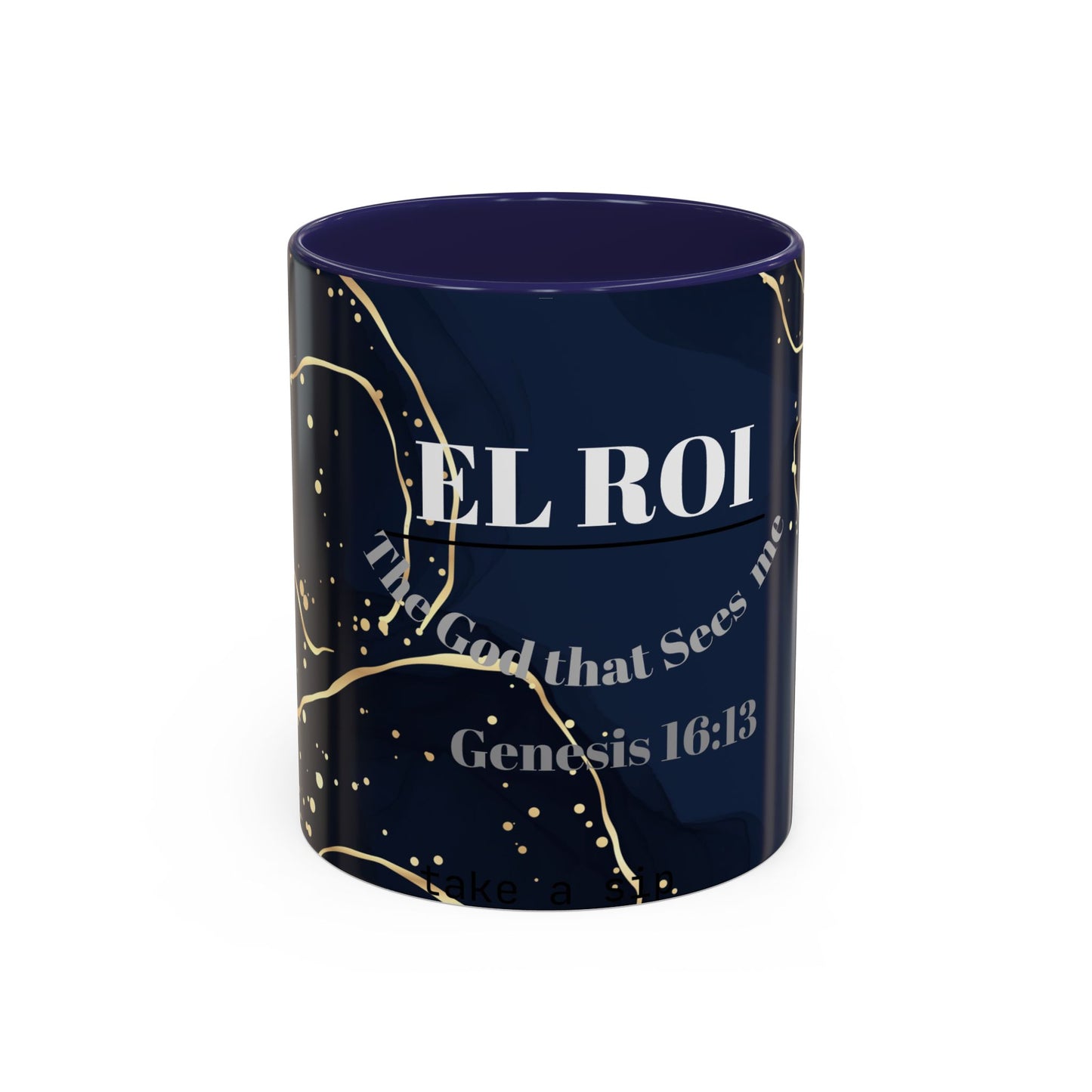 Elegant Inspirational Coffee Mug "El Roi", The God that Sees Me.