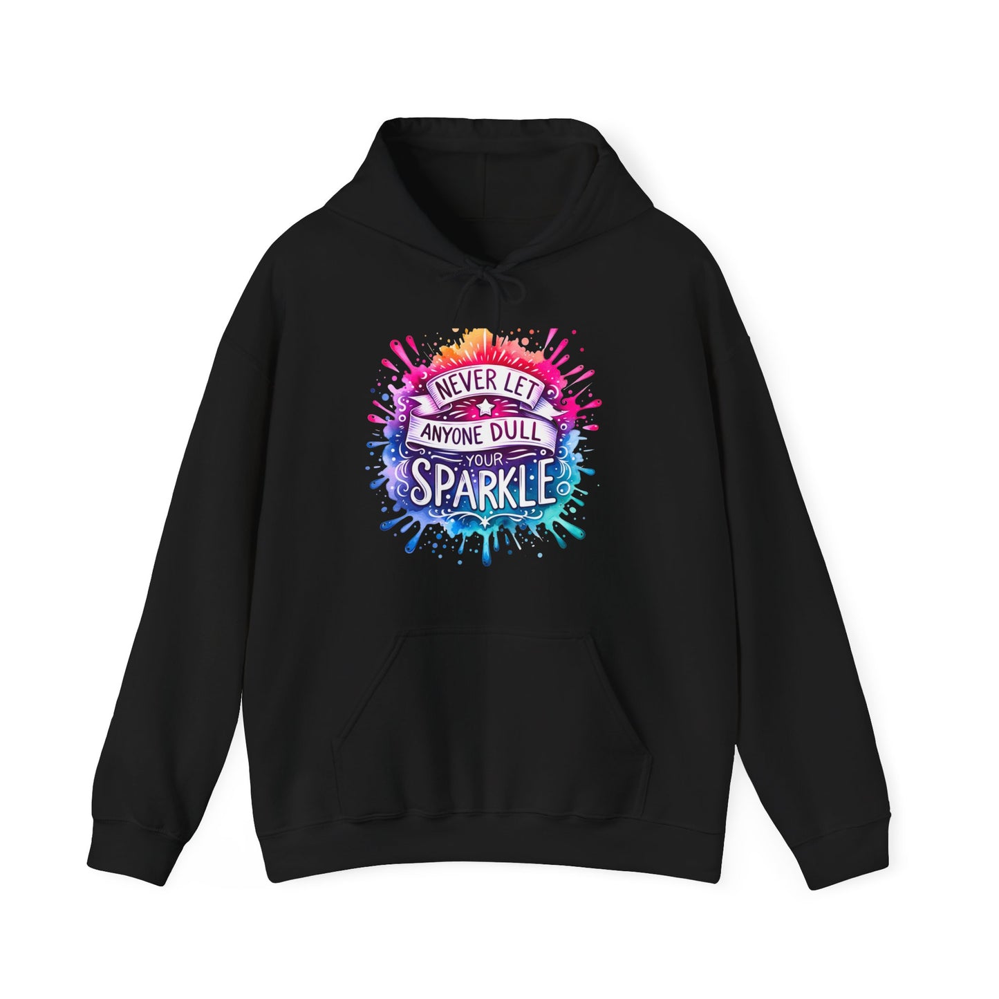 Positive Vibes Colorful Inspirational Hoodie.