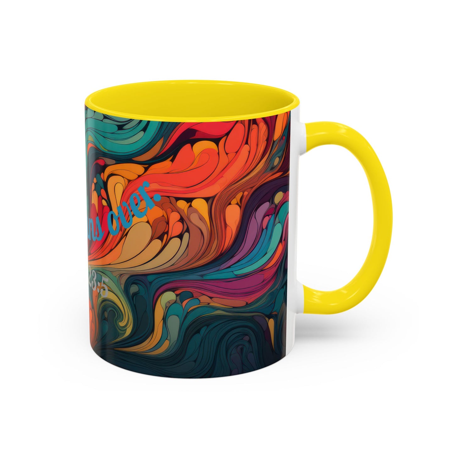 Colorful Ceramic Cup, Motivational Gift.