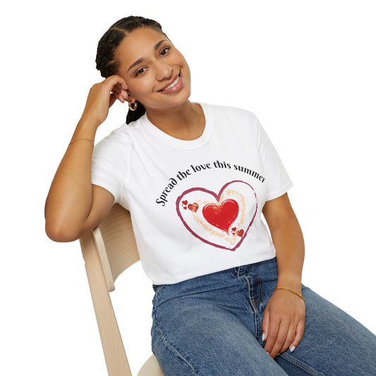 Heartfelt Love T-Shirt, Romantic Apparel, Softstyle Top