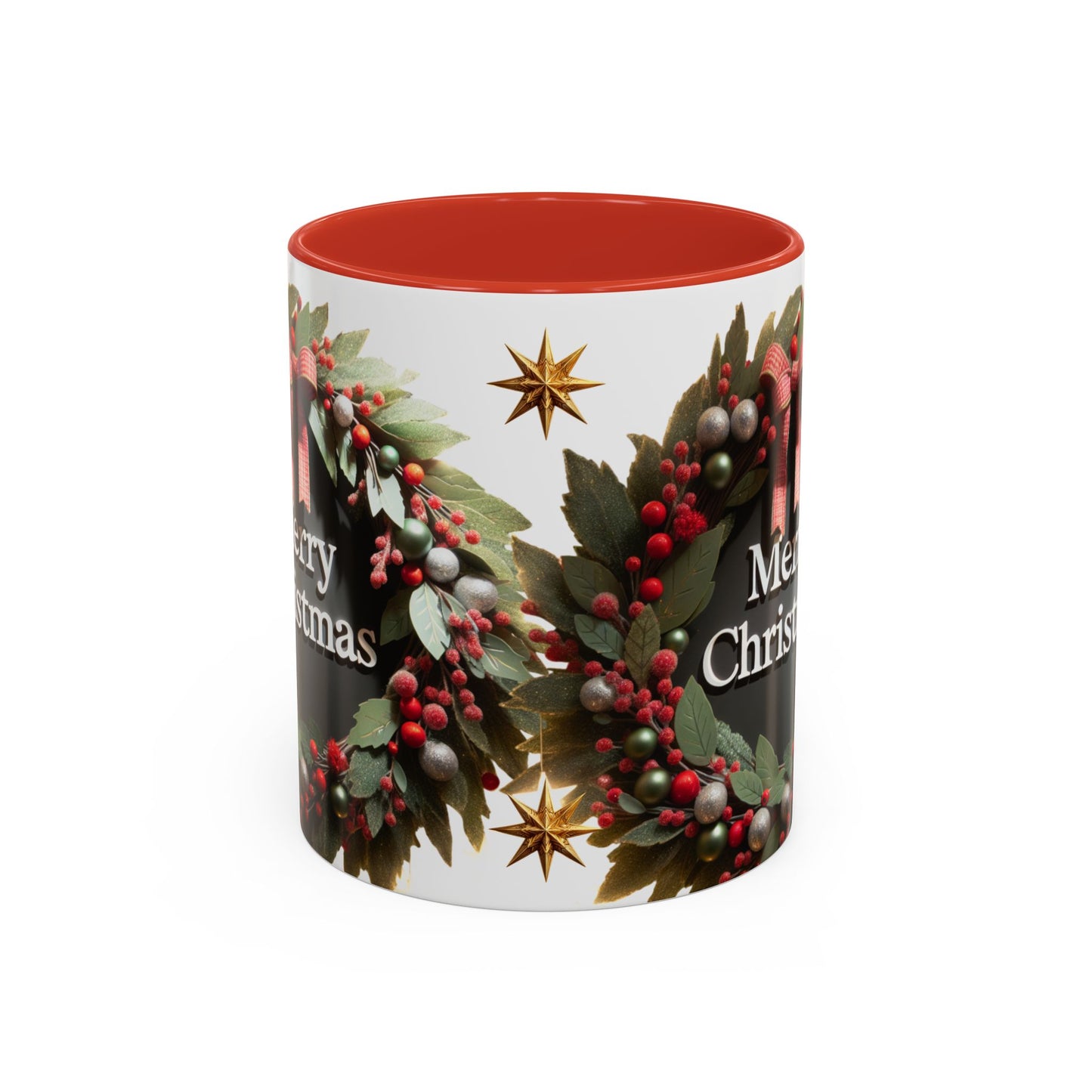 Festive Merry Christmas Mug, Holiday Coffee Cup.