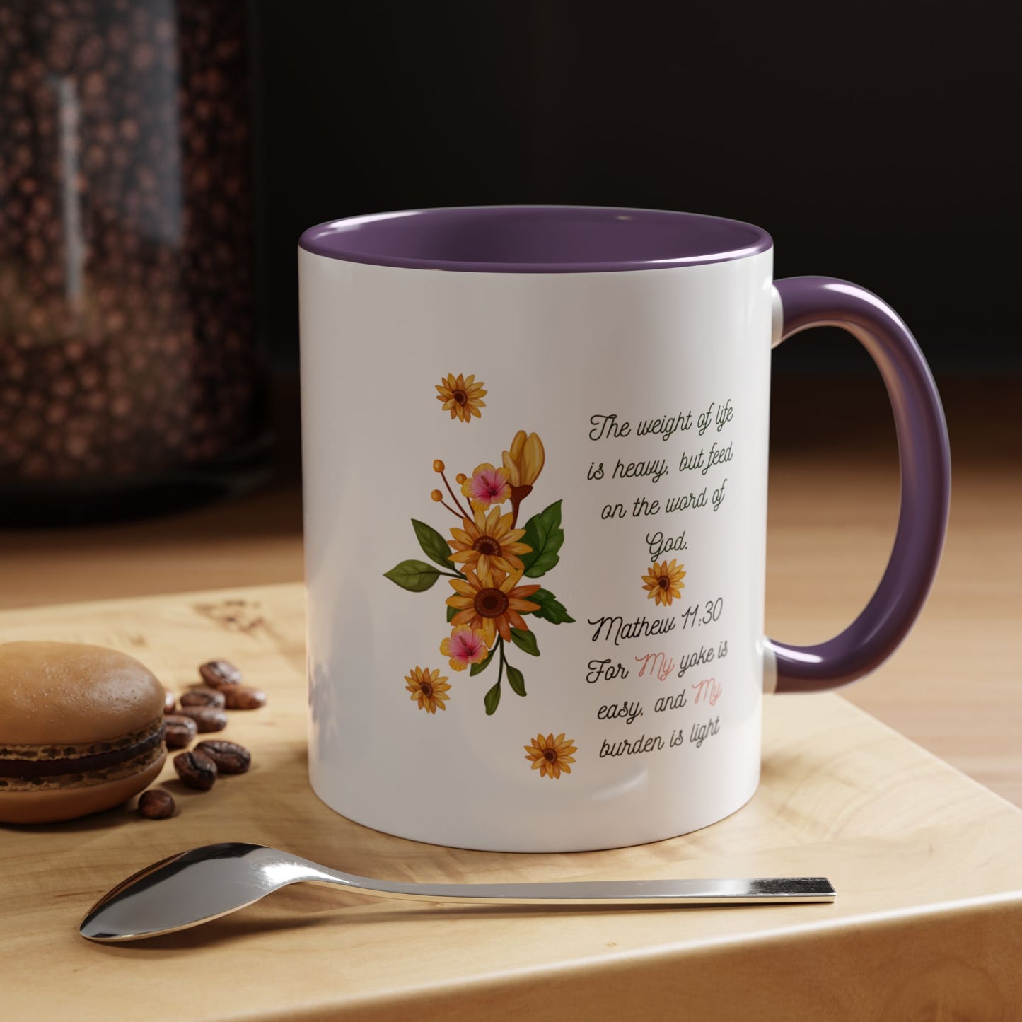 Floral Inspirational Coffee Mug.