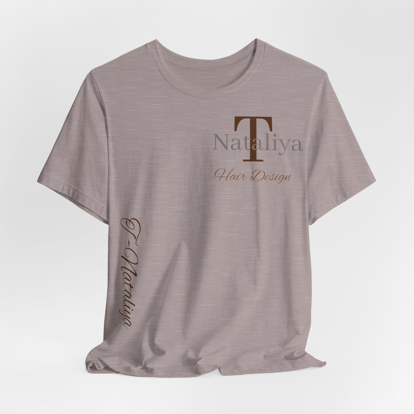 Nataliya Hair Design T-Shirt — Elegant Salon Logo Tee
