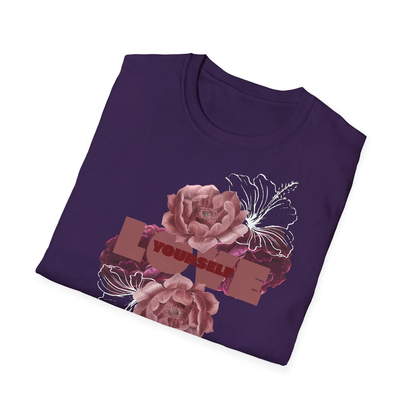 Floral Love T-Shirt, Unisex Softstyle Shirt.