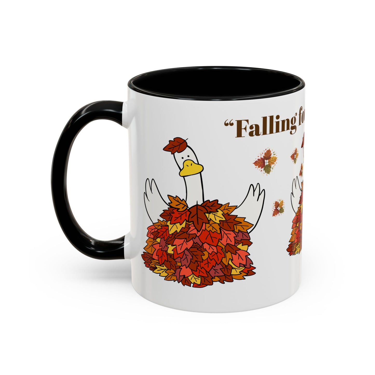 Autumn-Themed Accent Coffee Mug.