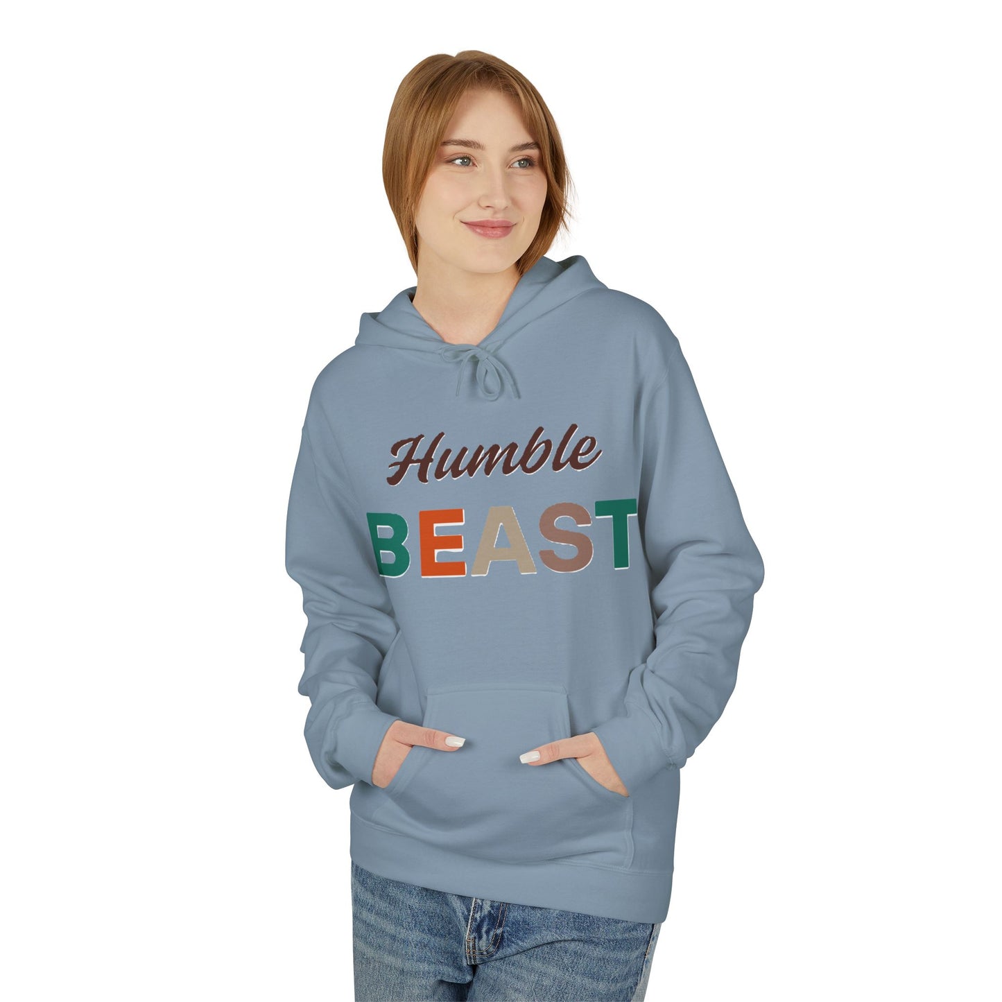 Humble Beast Hoodie Unisex Midweight Fleece | Motivational Apparel.