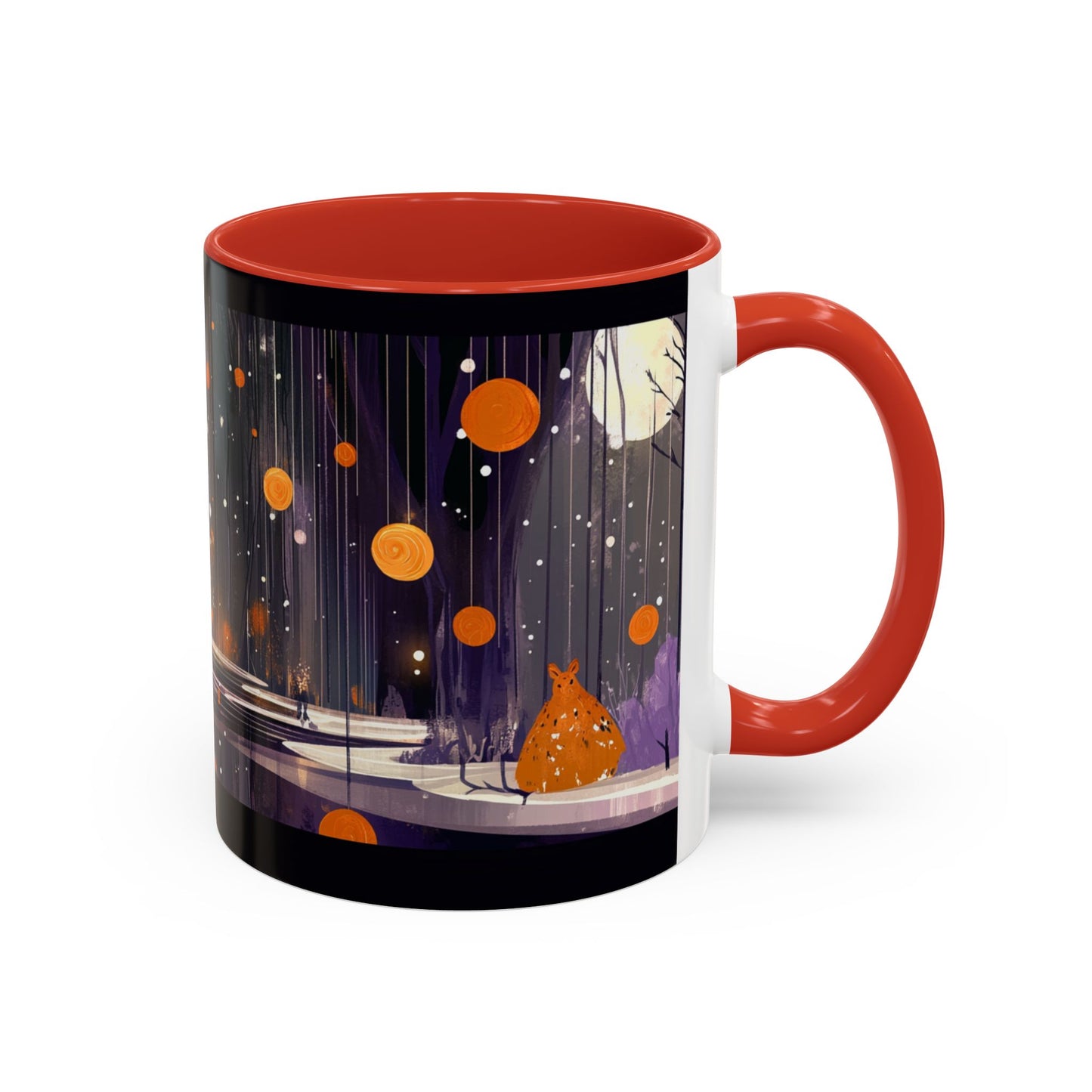 Whimsical Nighttime Coffee Mug - Cozy Mug for Coffee Lovers, Unique Gift for Friends, Tea Mug, Home Decor, Cute Cat Art