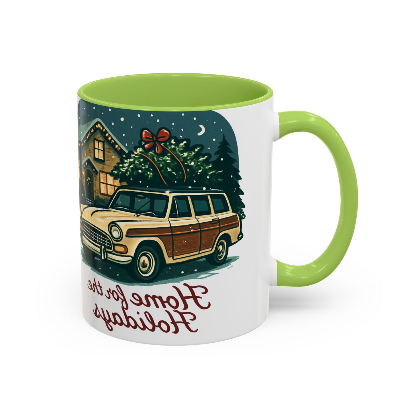 Charming Vintage Holiday Coffee Mug,