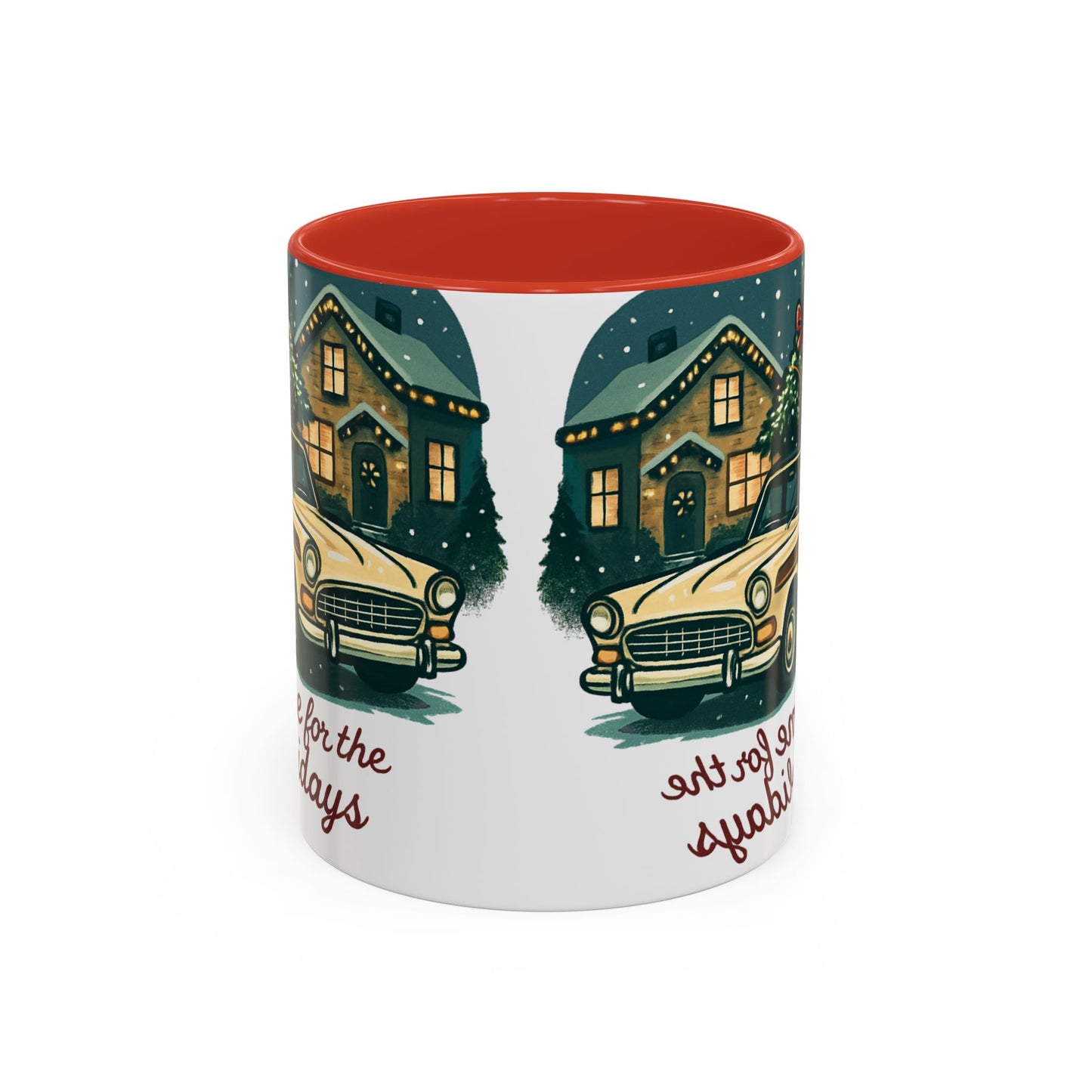 Charming Vintage Holiday Coffee Mug,