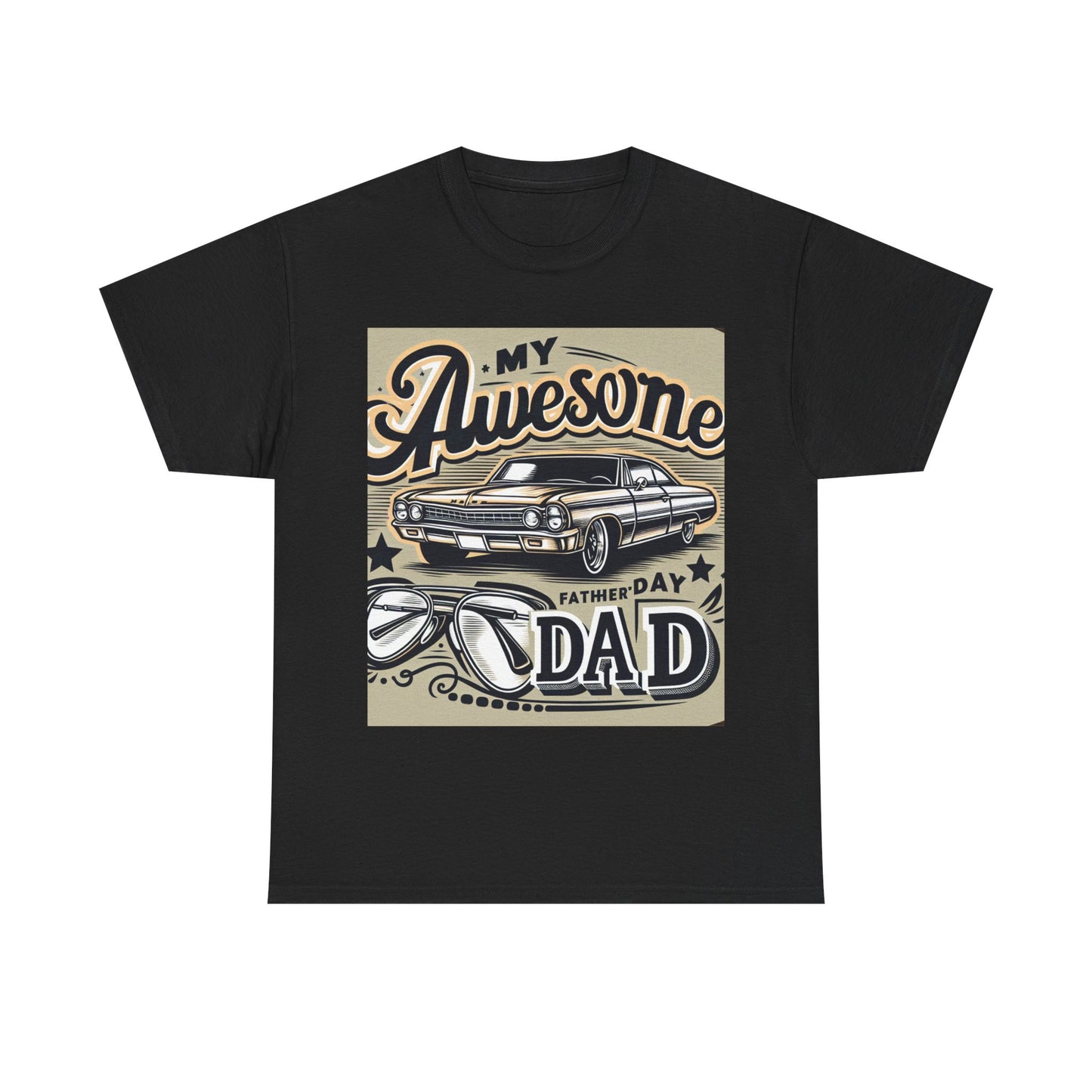 Awesome Dad  Heavy Cotton Tee