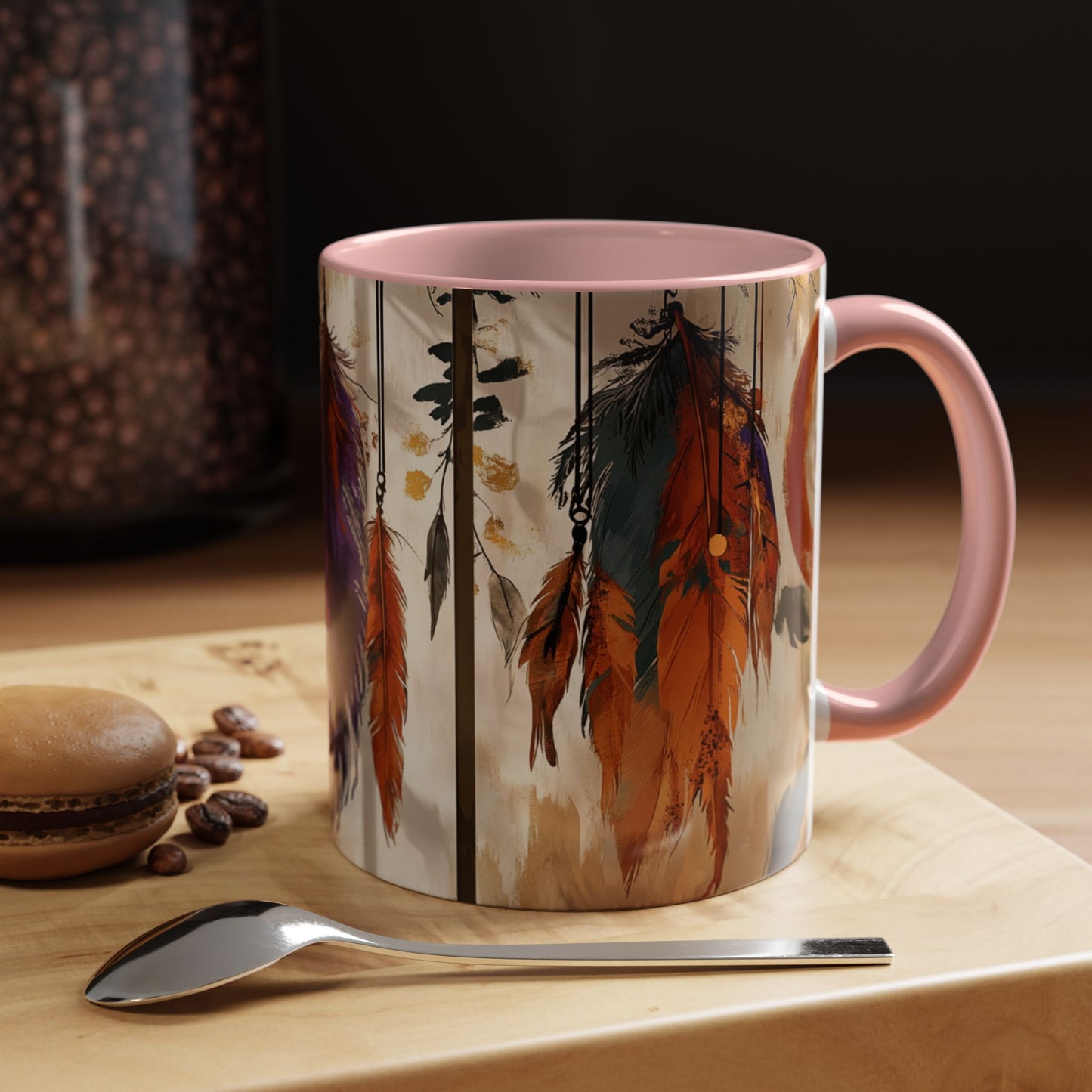 Bohemian Feather Coffee Mug,