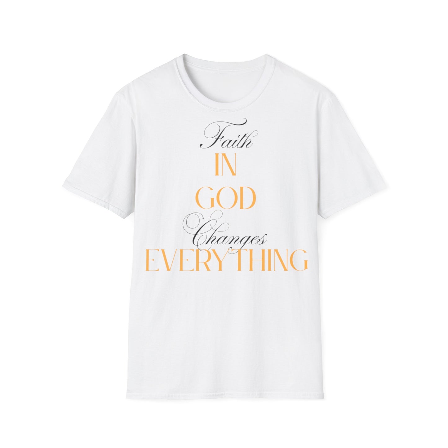 Faith-Inspired Unisex Softstyle T-Shirt, Inspirational Tee.