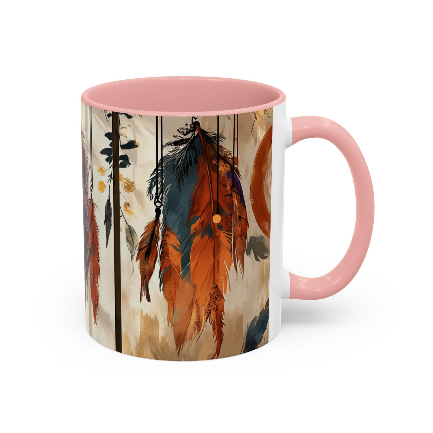 Bohemian Feather Coffee Mug,
