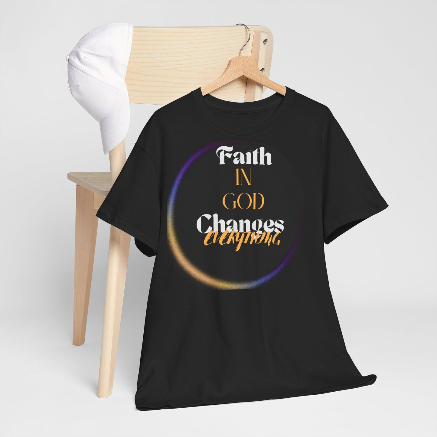 Faith-Inspired Heavy Cotton Tee, Motivational T-Shirt, Inspirational Gift, Unisex Apparel, Faith-Based Clothing