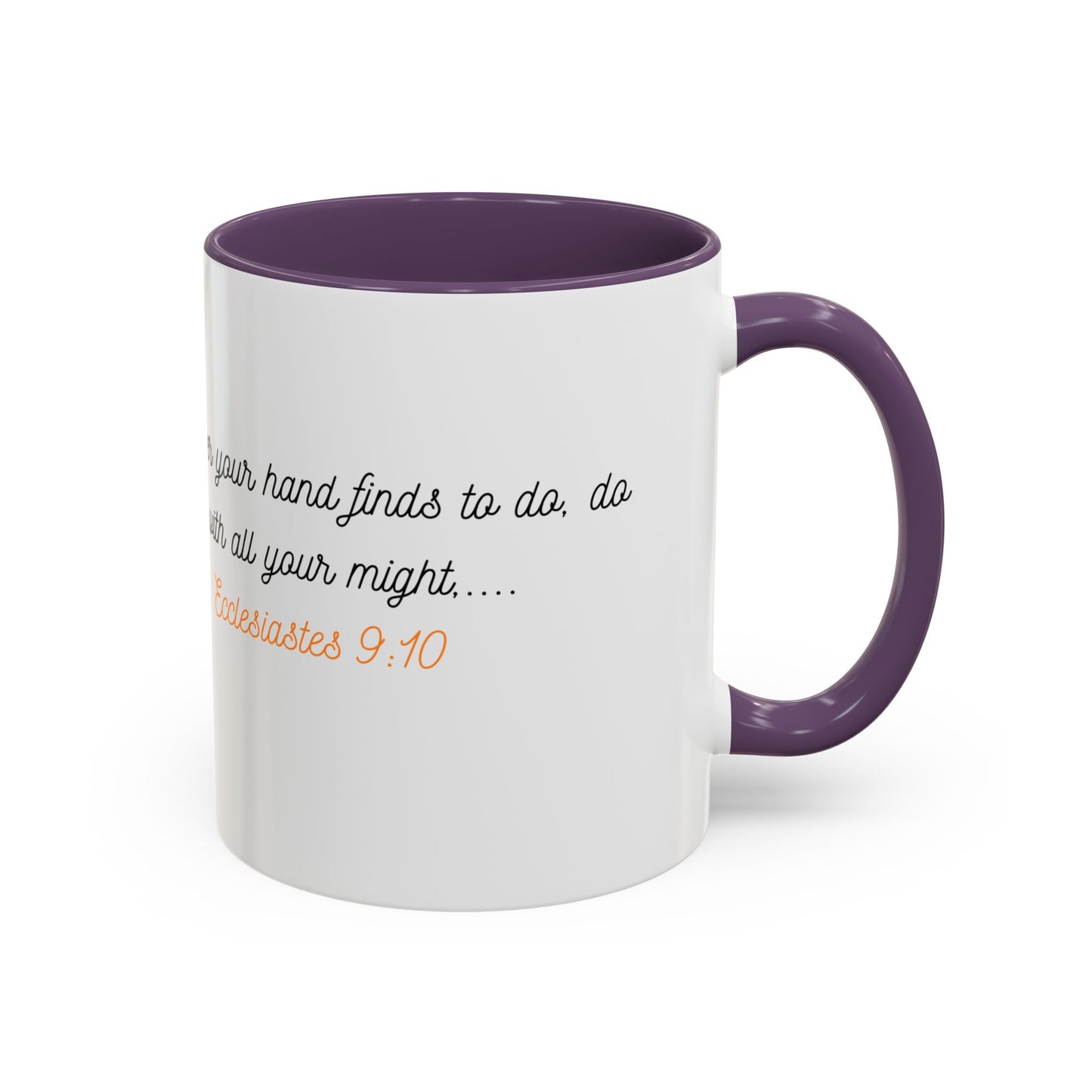 Inspirational Accent Mug - Butterfly Design, with Motivational words.