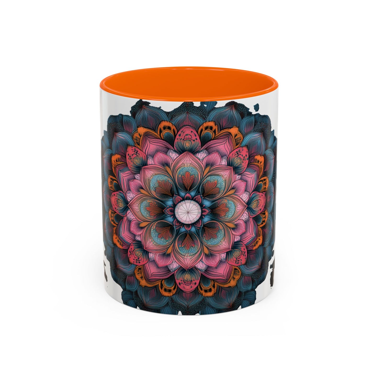 Colorful Mandala Accent Coffee Mug.