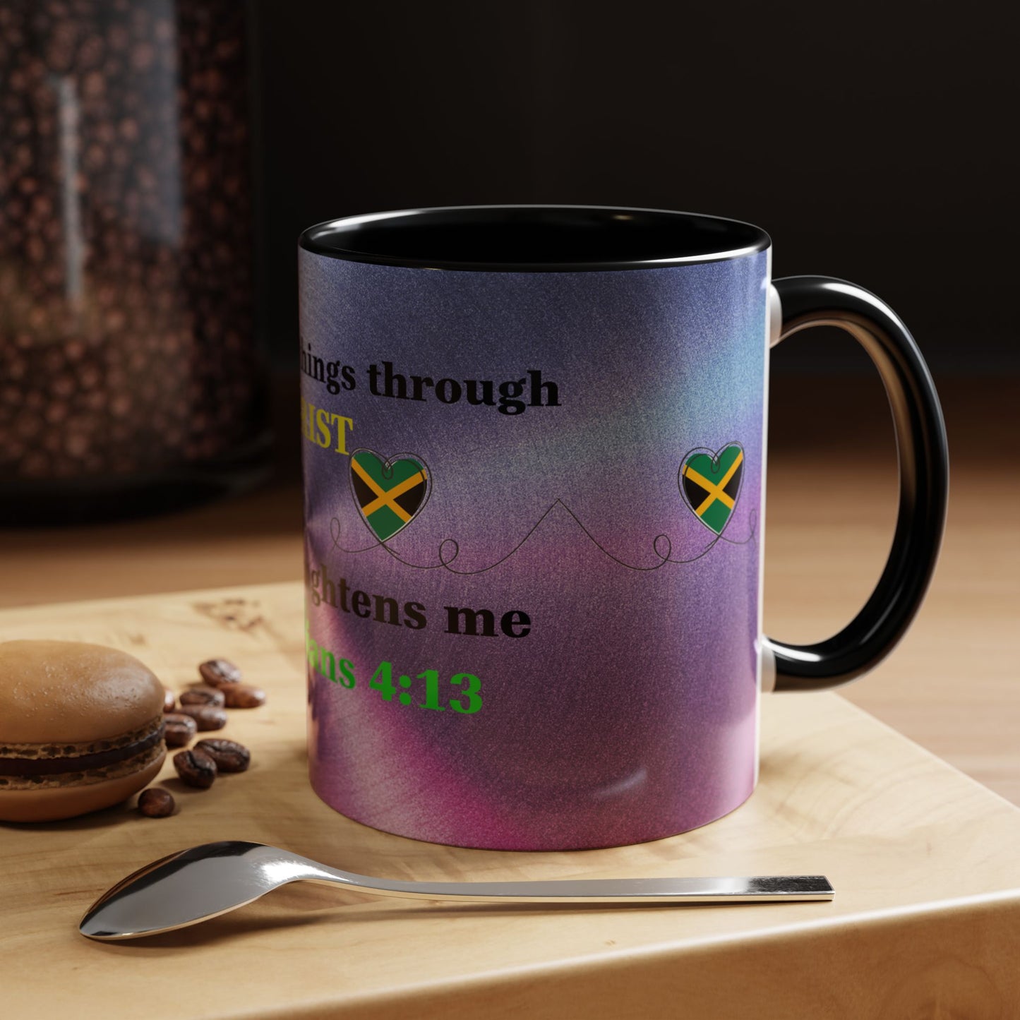 Faith-Based Coffee Cup, Inspirational Accent Coffee Mug, Christian Gift.