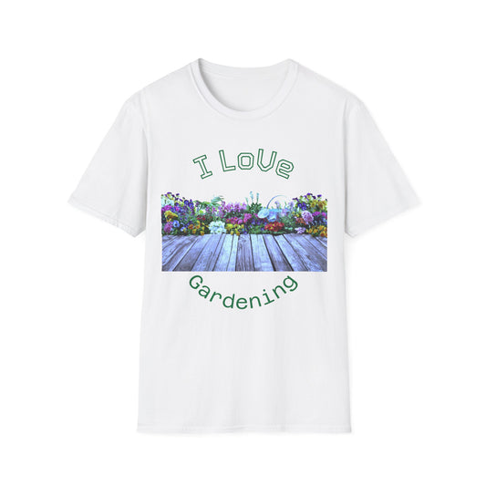 Garden Lover's Softstyle Tee, Gardening Shirt, Floral T-Shirt, Nature Lover Gift, Unisex Casual Wear, Eco-Friendly Fashion