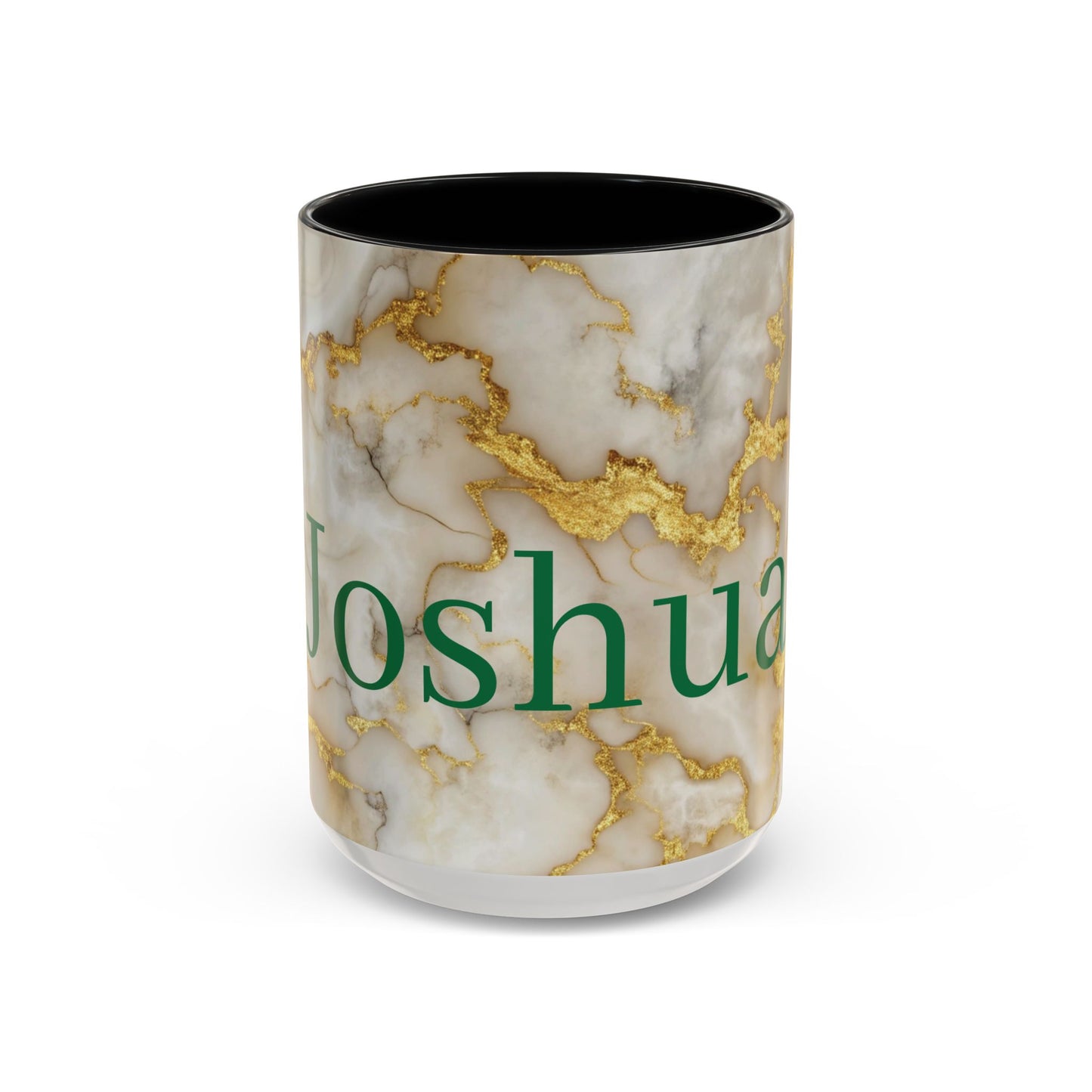Personalized Marble Accent Coffee Mug.