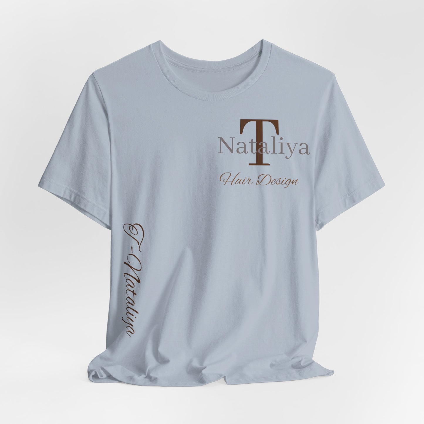 Nataliya Hair Design T-Shirt — Elegant Salon Logo Tee