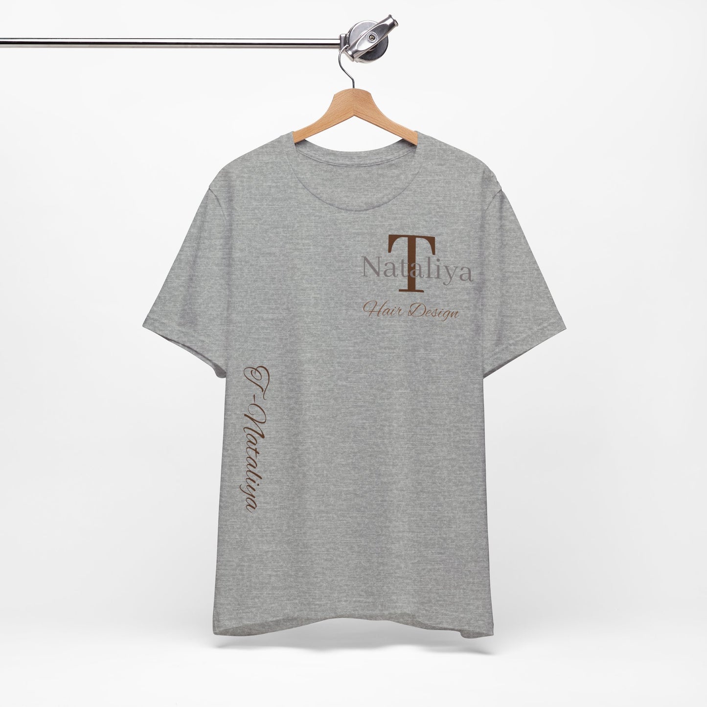 Nataliya Hair Design T-Shirt — Elegant Salon Logo Tee