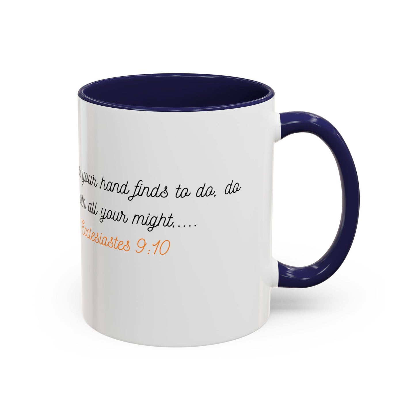 Inspirational Accent Mug - Butterfly Design, with Motivational words.