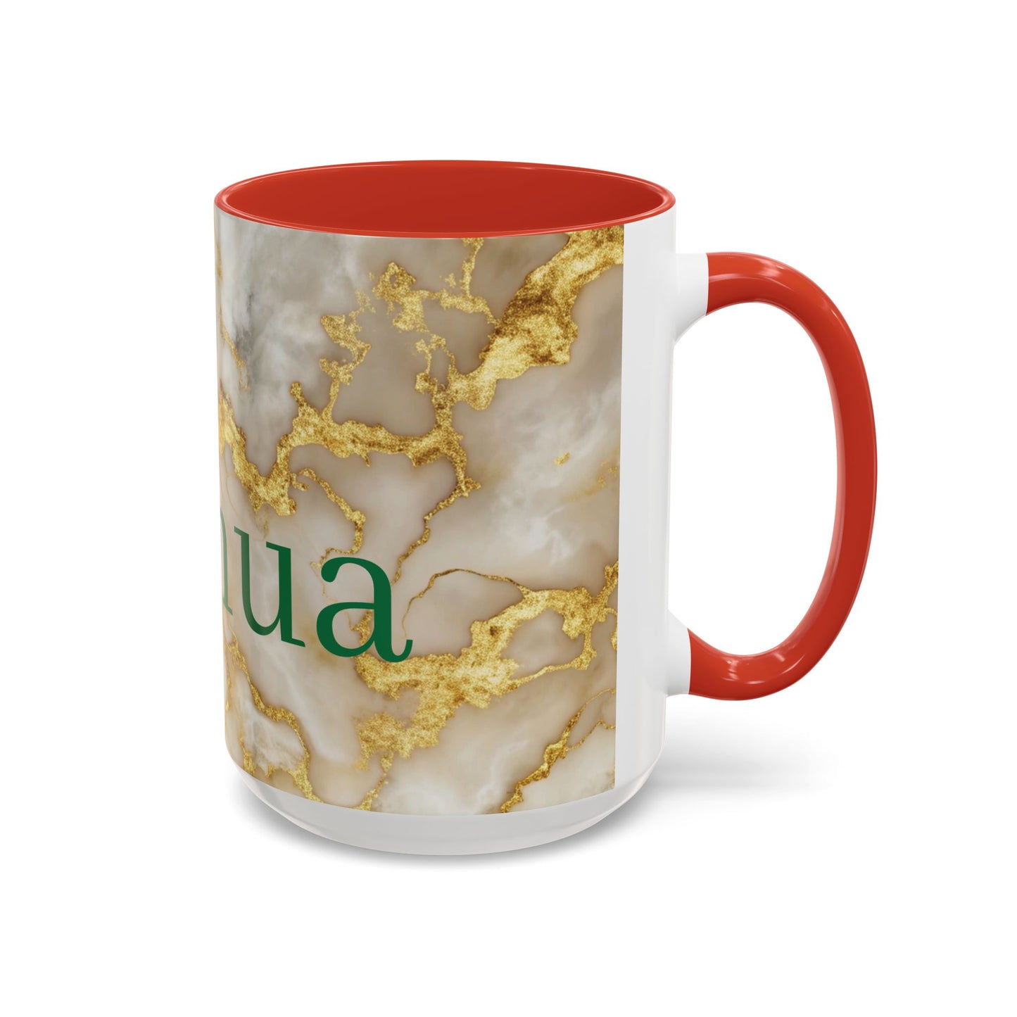 Personalized Marble Accent Coffee Mug.