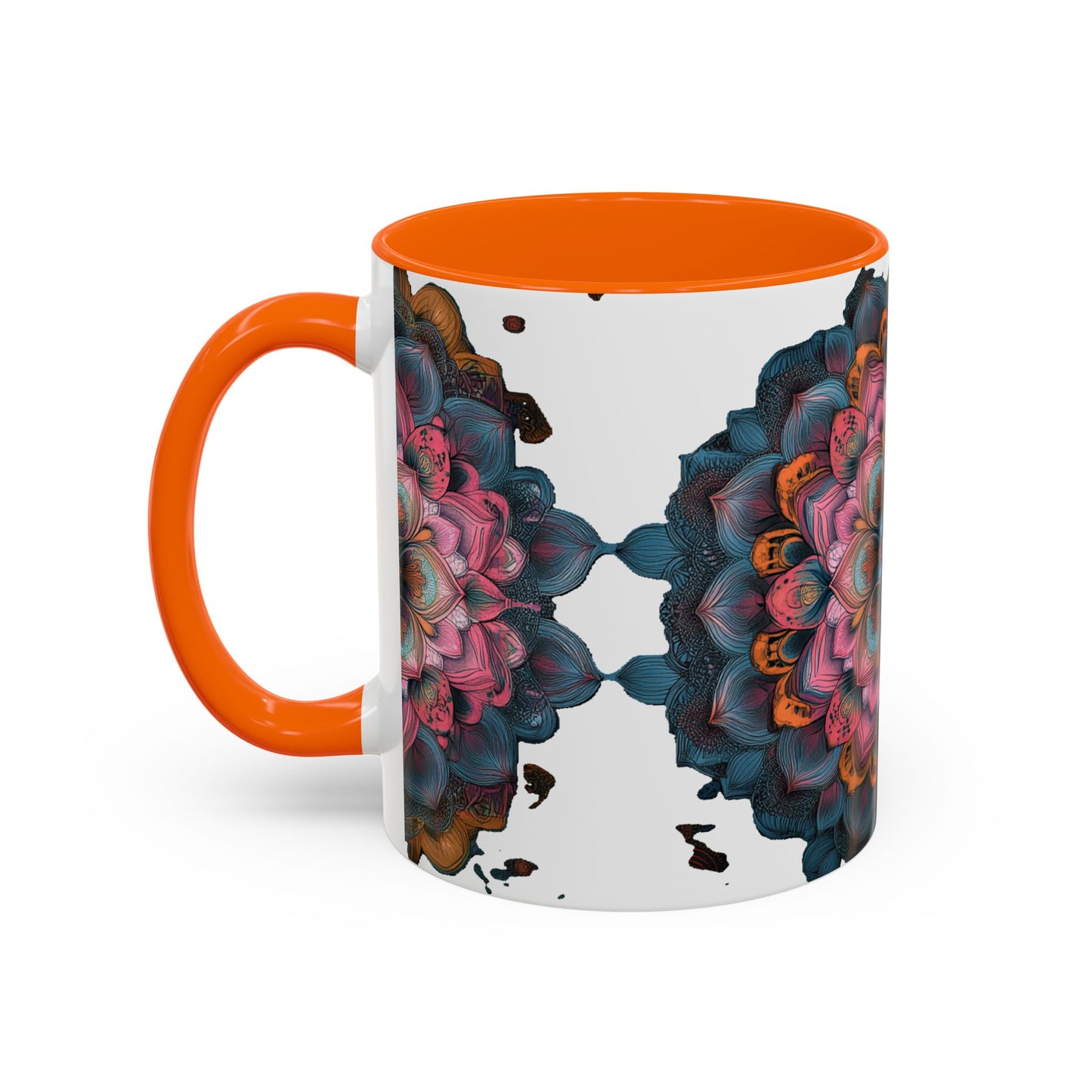 Colorful Mandala Accent Coffee Mug.