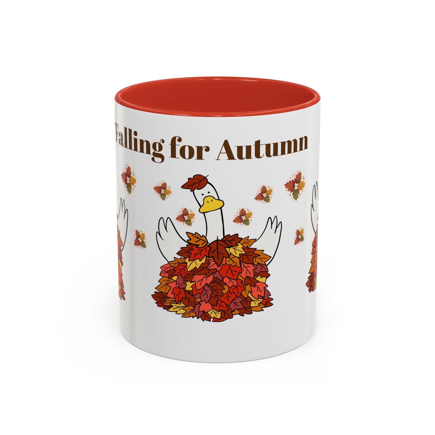 Autumn-Themed Accent Coffee Mug.