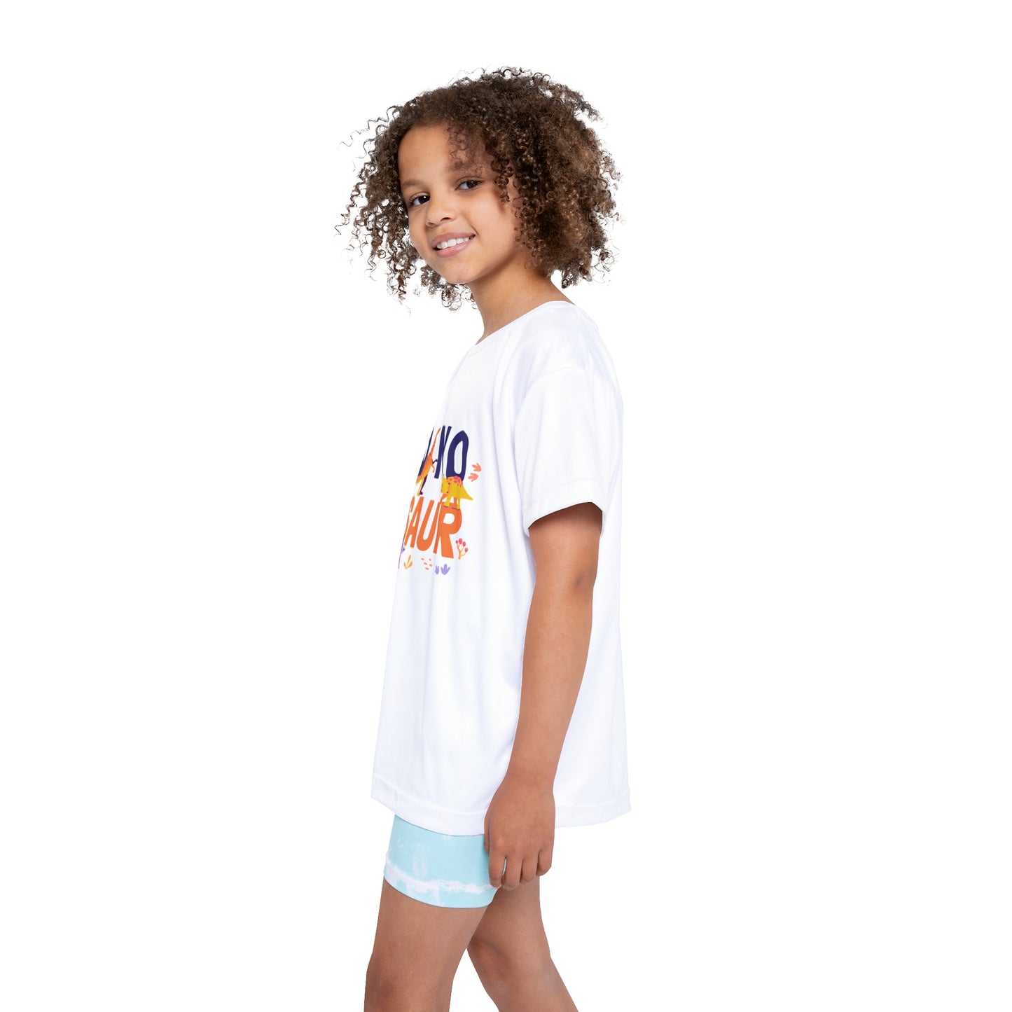 Kids Dinosaur Sports Jersey - Fun AOP Tee, Birthday Gift, Playwear, Dinosaur Lovers, Sports Team Apparel