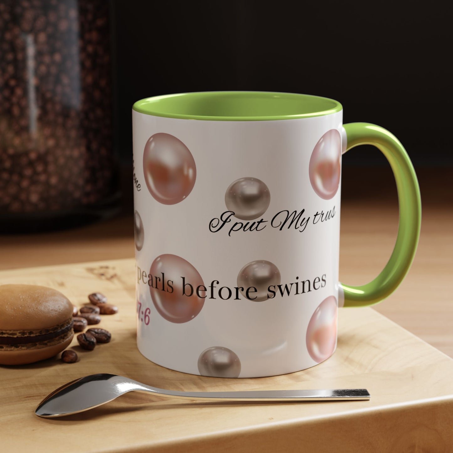 Elegant Pearls Inspirational Coffee Mug
