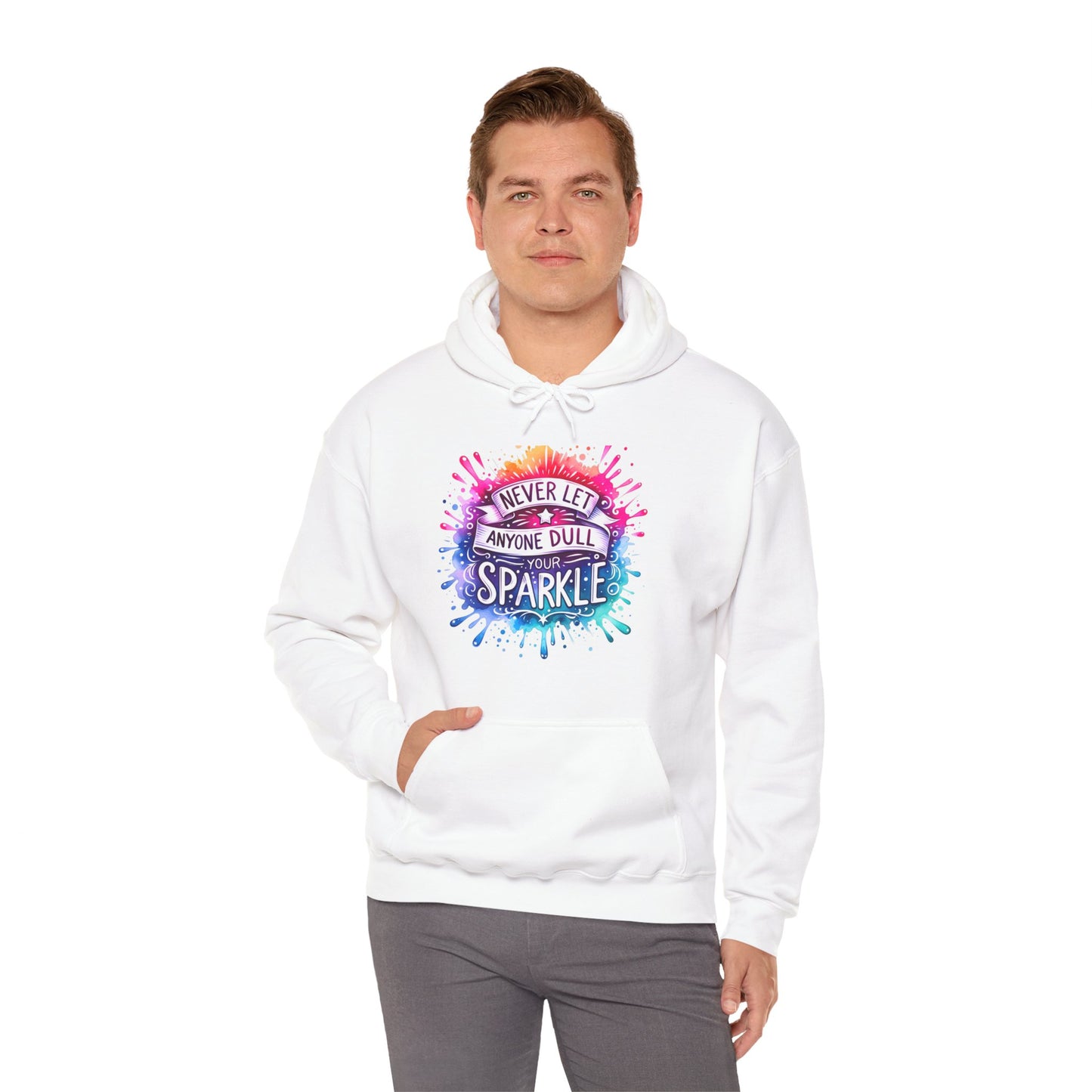 Positive Vibes Colorful Inspirational Hoodie.